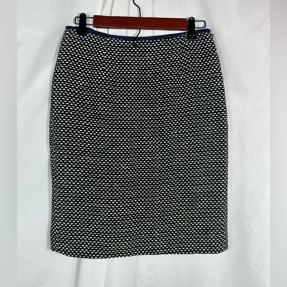 Tory Burch navy tweed pencil skirt size 4